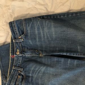 FRX low rise boot cut jeans medium blue wash